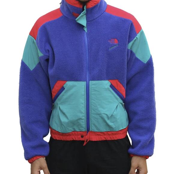 *Flawed Vtg 90's The North Face Extreme Z Fleece Color Block USA Made Size Large - Picture 16 of 16